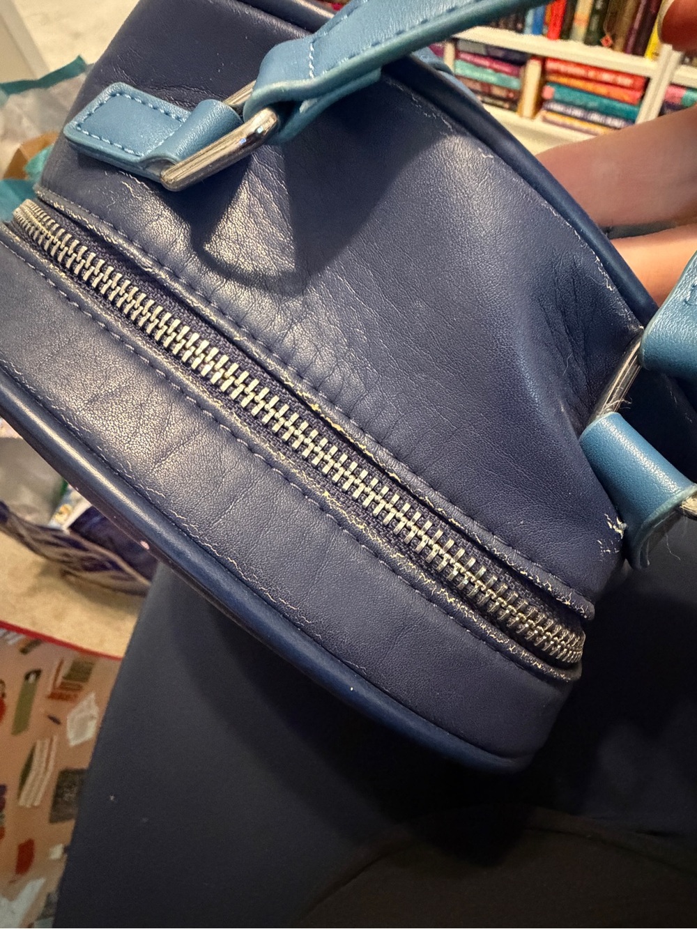 Loungefly Blue and Pink Hercules Mini Backpack - Picture 8 of 9